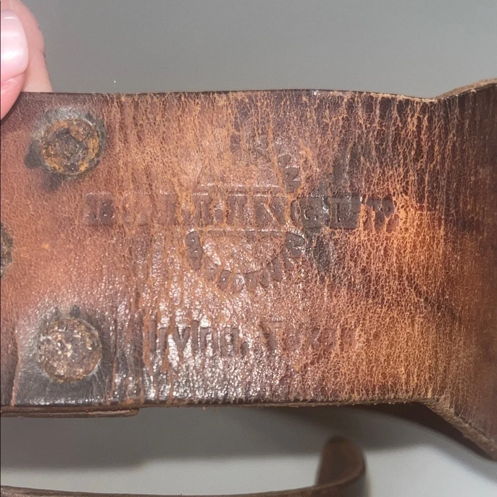 Classic Brown Leather Belt / Workout or weight belt